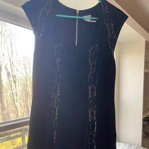 Black cache mid length dress